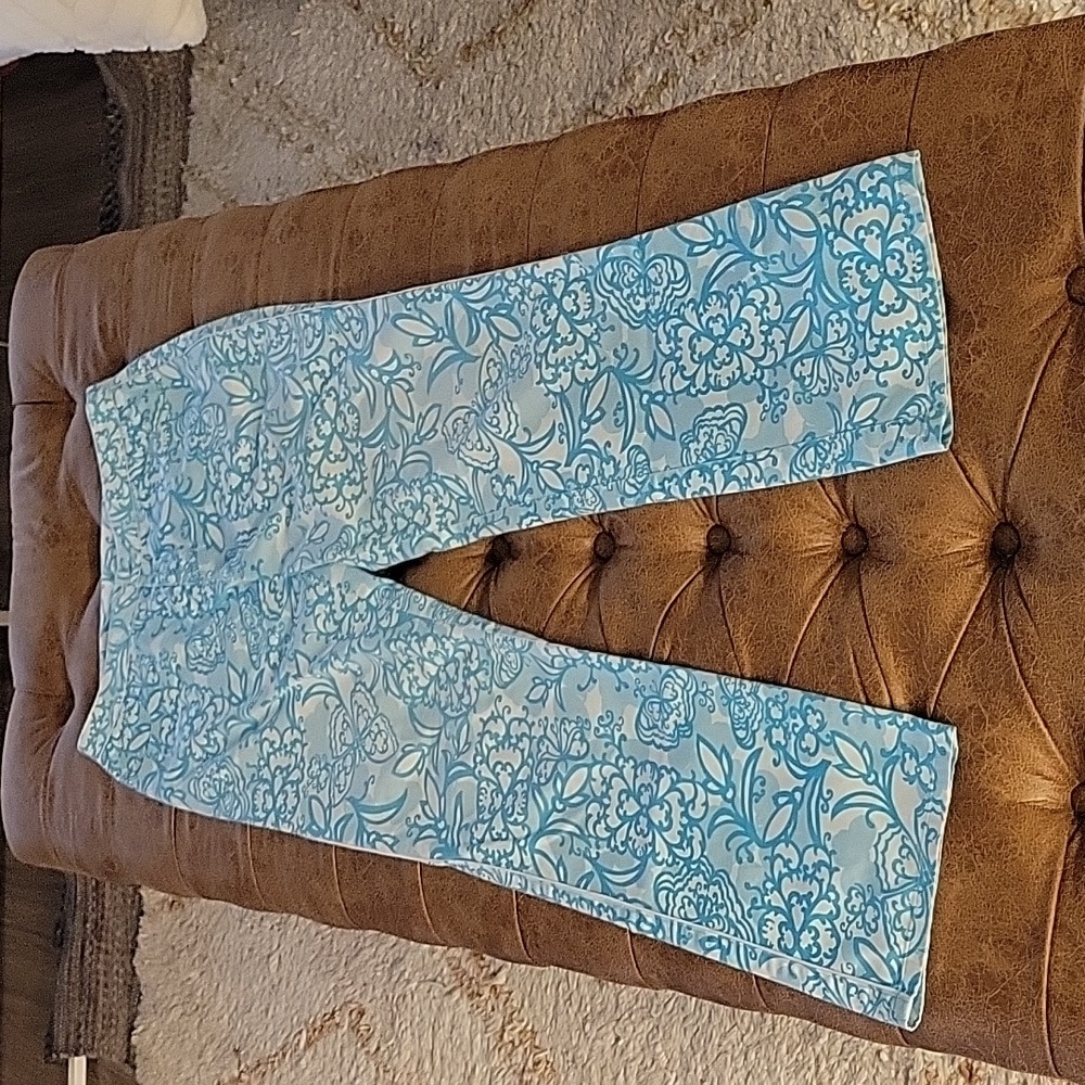 Lilly Pulitzer Floral Pants Size 8